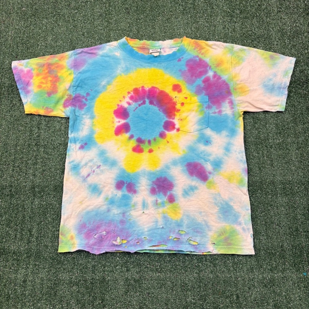 Vintage 90s Anchor Blue Tie Dye T-shirt